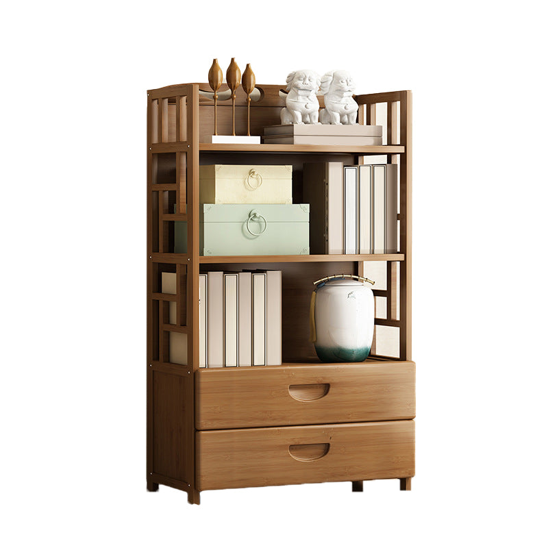 Modern Bamboo Bookcase Standard 11-inch Wide Home Book Shelf