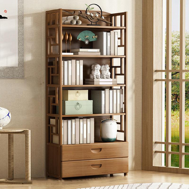 Modern Bamboo Bookcase Standard 11-inch Wide Home Book Shelf