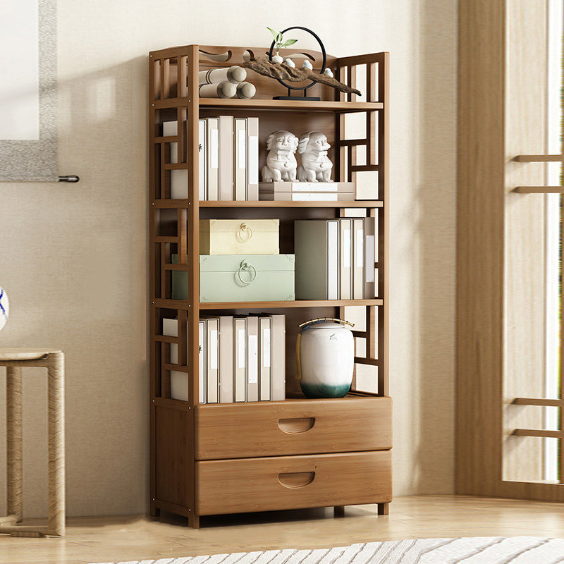 Modern Bamboo Bookcase Standard 11-inch Wide Home Book Shelf