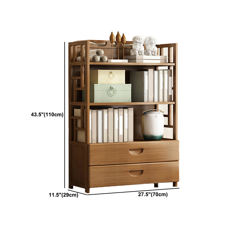 Modern Bamboo Bookcase Standard 11-inch Wide Home Book Shelf