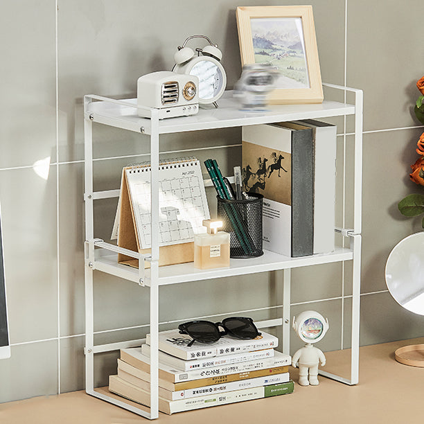 Modern Metal Bookcase, Geometric Bookshelf for Any Room, 8.5" W