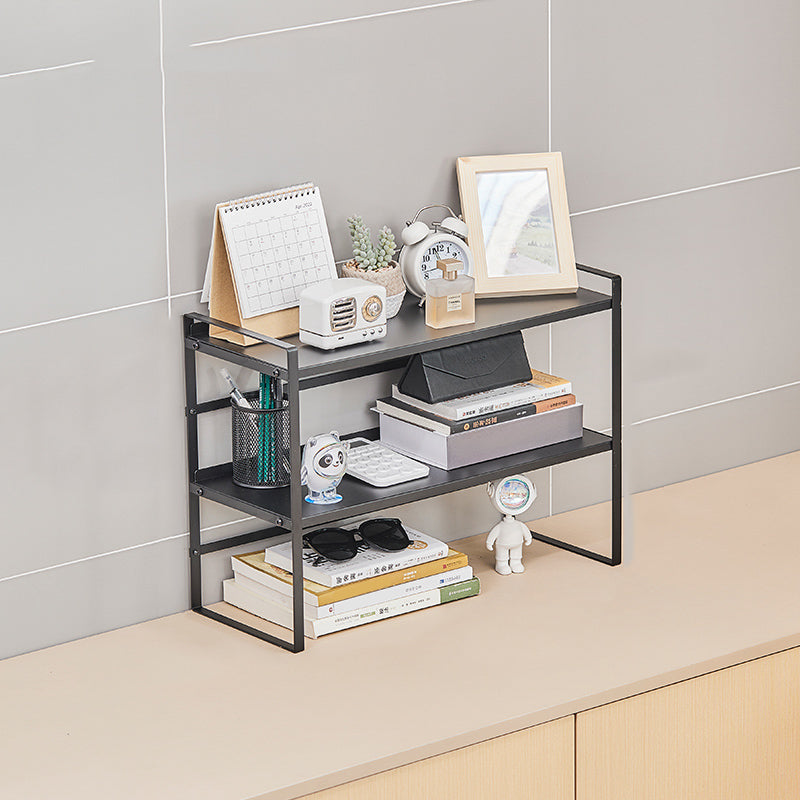 Modern Metal Bookcase, Geometric Bookshelf for Any Room, 8.5" W