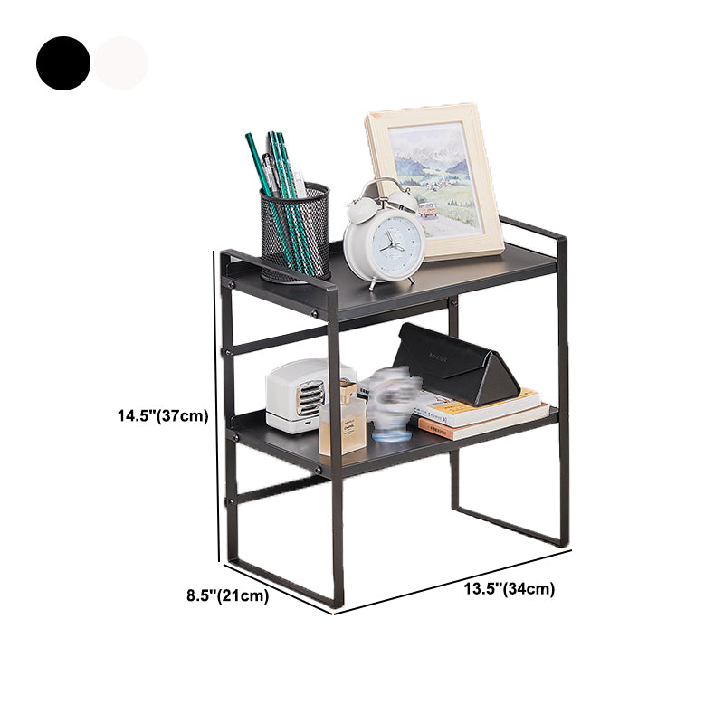 Modern Metal Bookcase, Geometric Bookshelf for Any Room, 8.5" W