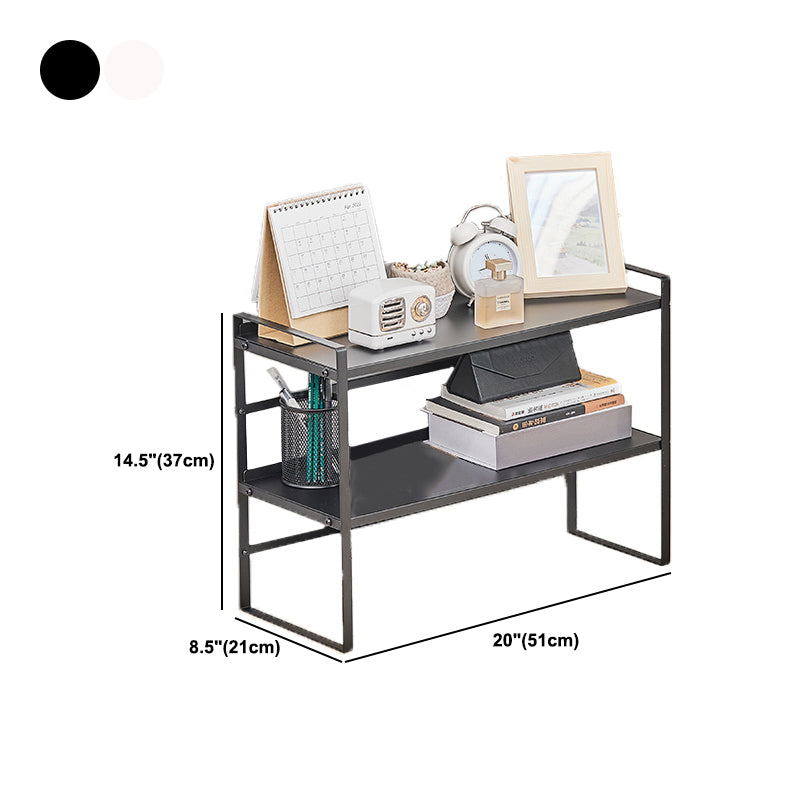 Modern Metal Bookcase, Geometric Bookshelf for Any Room, 8.5" W