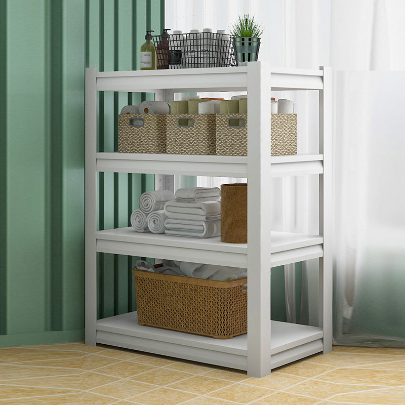 Open Metal Bookshelf Modern Home Office Rectangular Bookcase