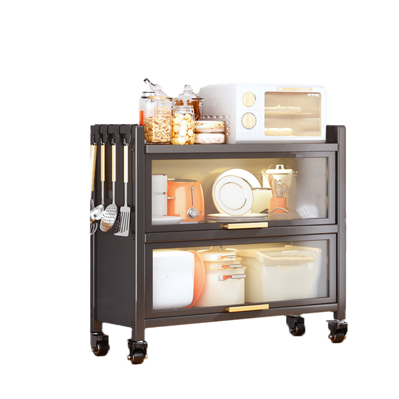 Metal Bookcase, 14.5" W, Geometric Multi Tiers Bookcase Shelves