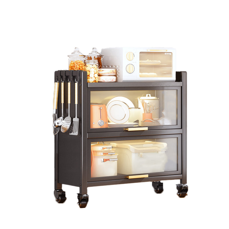 Metal Bookcase, 14.5" W, Geometric Multi Tiers Bookcase Shelves