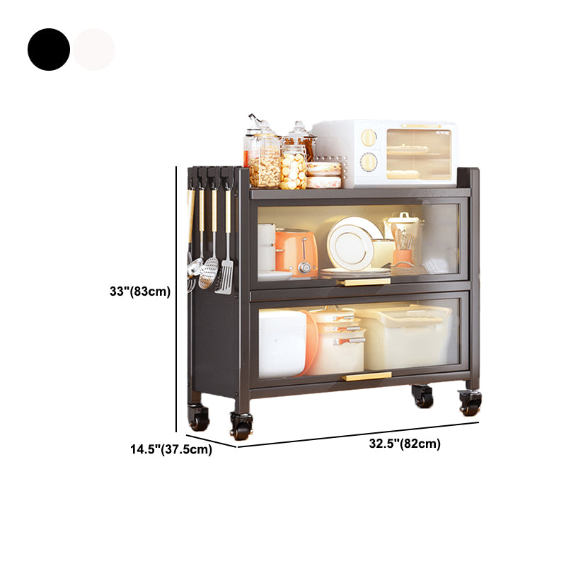 Metal Bookcase, 14.5" W, Geometric Multi Tiers Bookcase Shelves