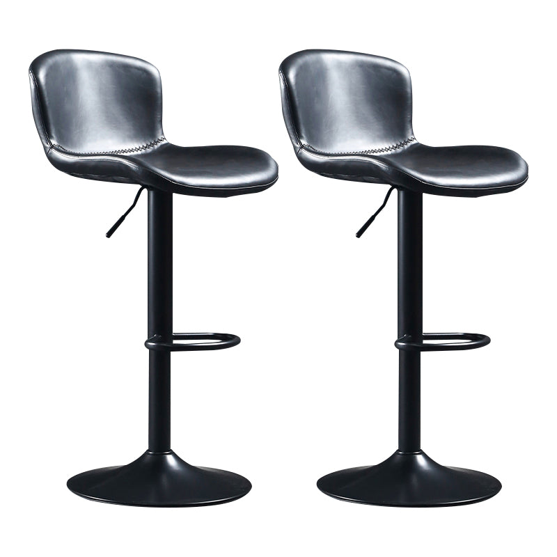 Indoor Adjustable Counter-height Stool with Swivel Leather Counter Bar Stool