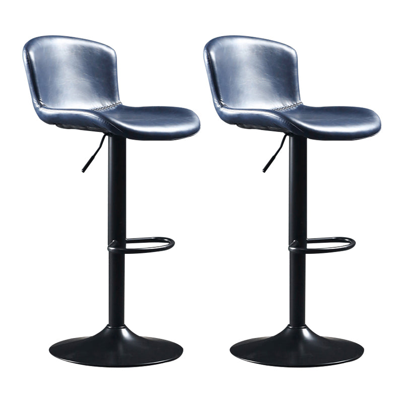 Indoor Adjustable Counter-height Stool with Swivel Leather Counter Bar Stool