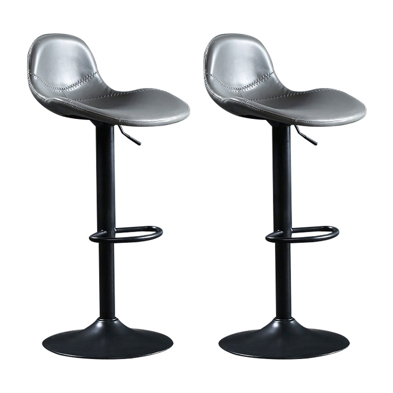 Indoor Adjustable Counter-height Stool with Swivel Leather Counter Bar Stool