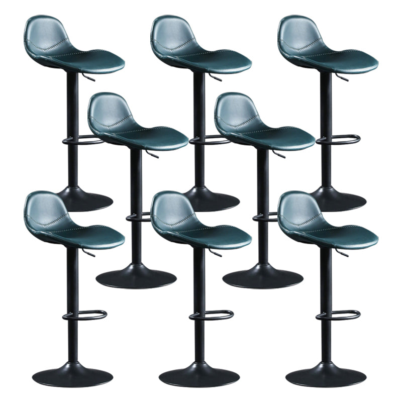 Indoor Adjustable Counter-height Stool with Swivel Leather Counter Bar Stool