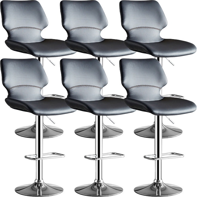 Modern Liftable Bar-stool Metal Counter Bar Stool with Metal Legs for Kitchen