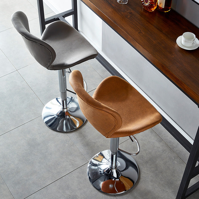Modern Liftable Bar-stool Metal Counter Bar Stool with Metal Legs for Kitchen