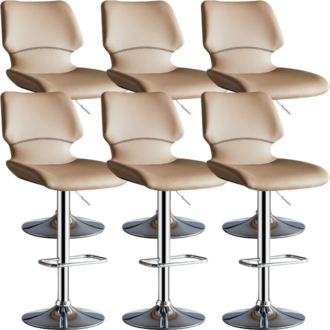 Modern Liftable Bar-stool Metal Counter Bar Stool with Metal Legs for Kitchen