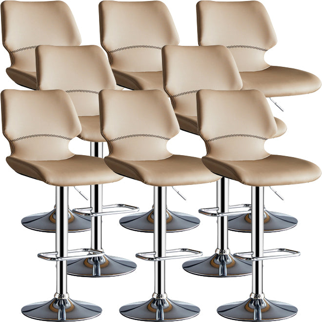 Modern Liftable Bar-stool Metal Counter Bar Stool with Metal Legs for Kitchen