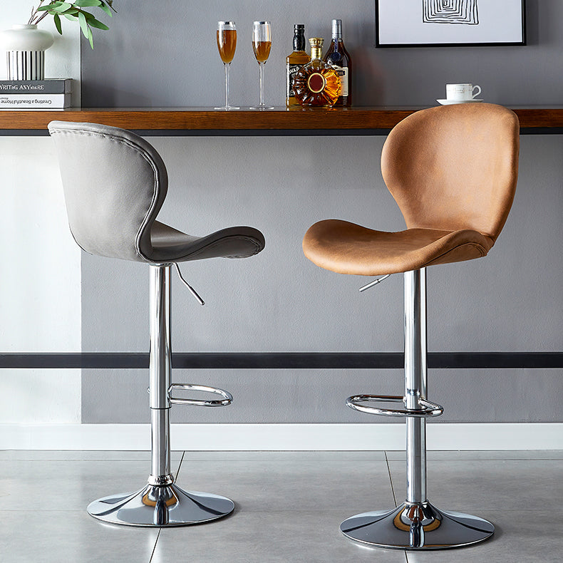 Modern Liftable Bar-stool Metal Counter Bar Stool with Metal Legs for Kitchen