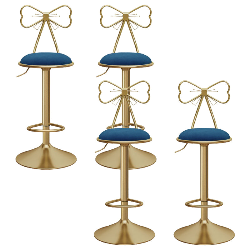 Upholstered Bar Stools Adjustable Height Scandinavian Counter-height Stool