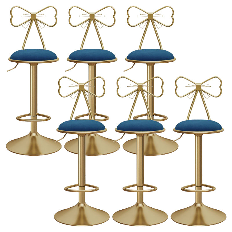 Upholstered Bar Stools Adjustable Height Scandinavian Counter-height Stool