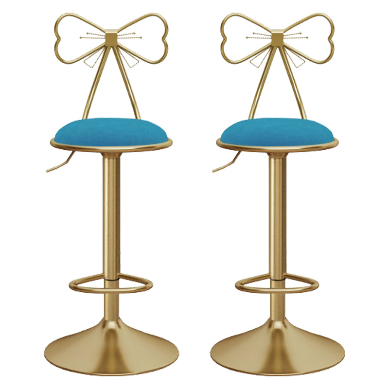 Upholstered Bar Stools Adjustable Height Scandinavian Counter-height Stool