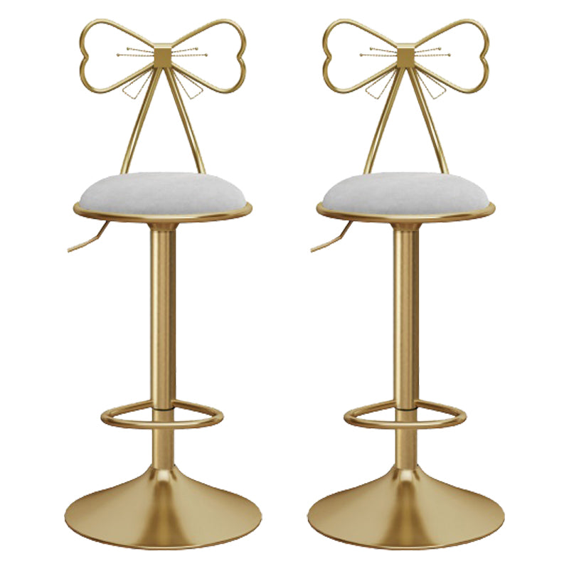 Upholstered Bar Stools Adjustable Height Scandinavian Counter-height Stool