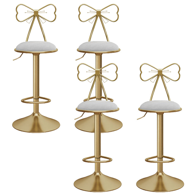 Upholstered Bar Stools Adjustable Height Scandinavian Counter-height Stool