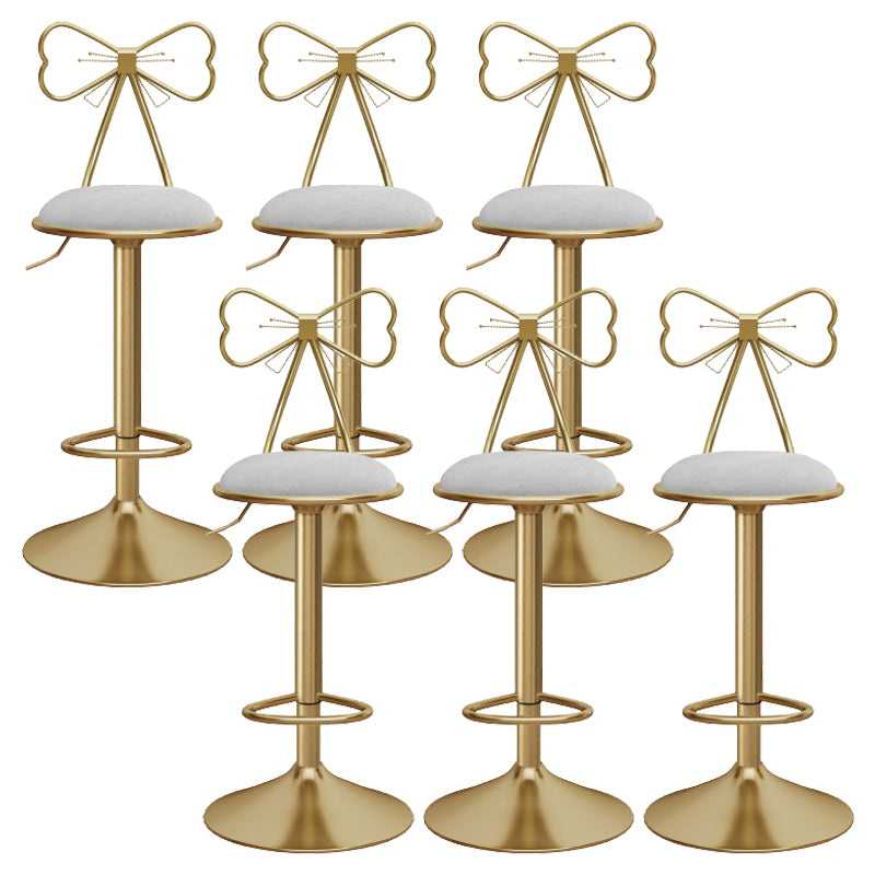 Upholstered Bar Stools Adjustable Height Scandinavian Counter-height Stool