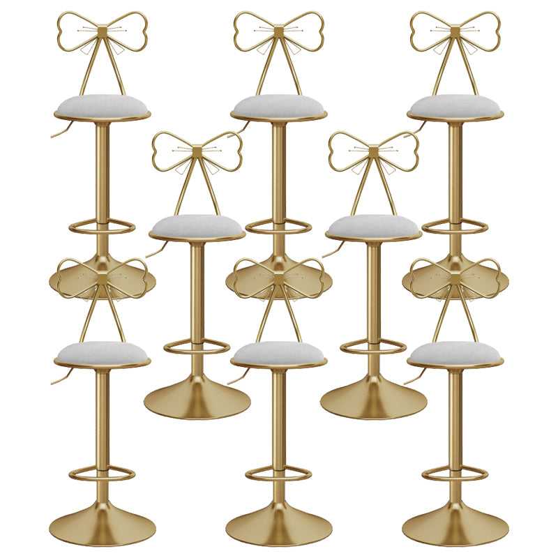 Upholstered Bar Stools Adjustable Height Scandinavian Counter-height Stool