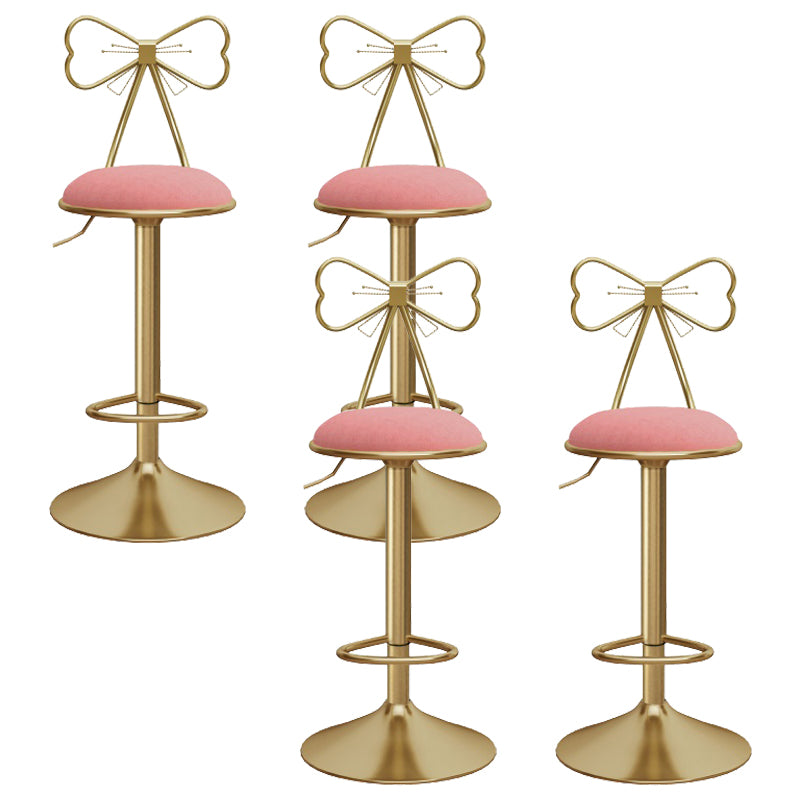 Upholstered Bar Stools Adjustable Height Scandinavian Counter-height Stool