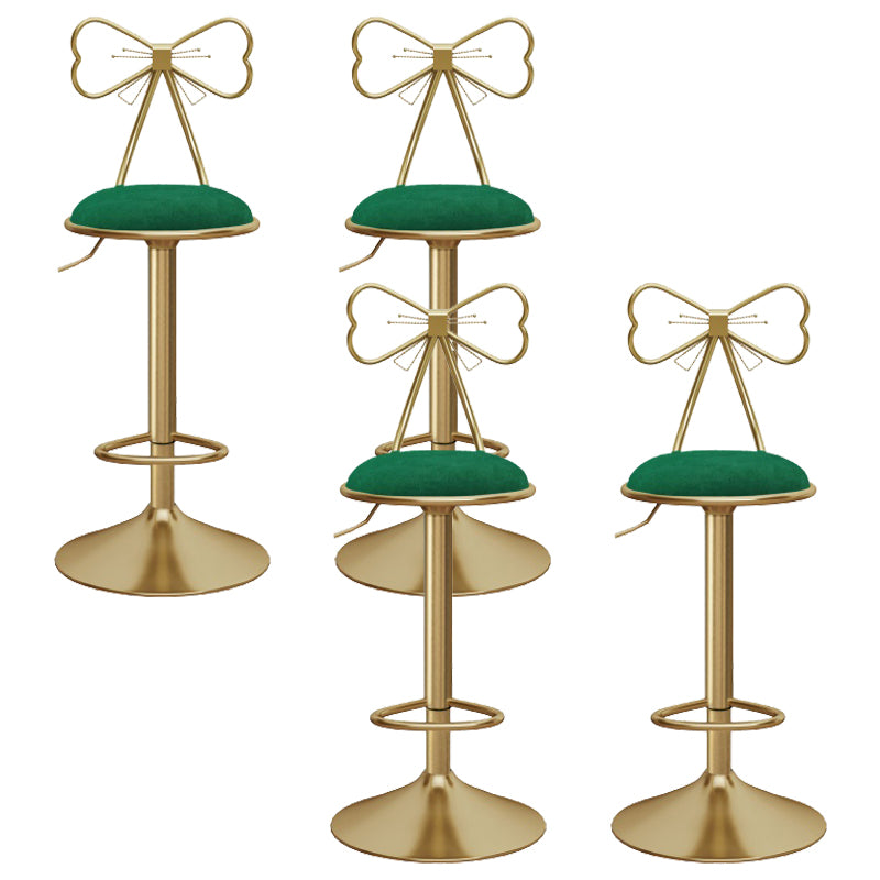 Upholstered Bar Stools Adjustable Height Scandinavian Counter-height Stool