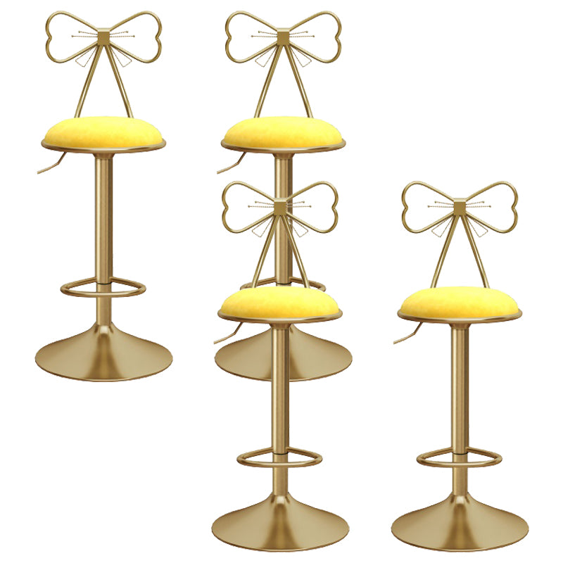 Upholstered Bar Stools Adjustable Height Scandinavian Counter-height Stool