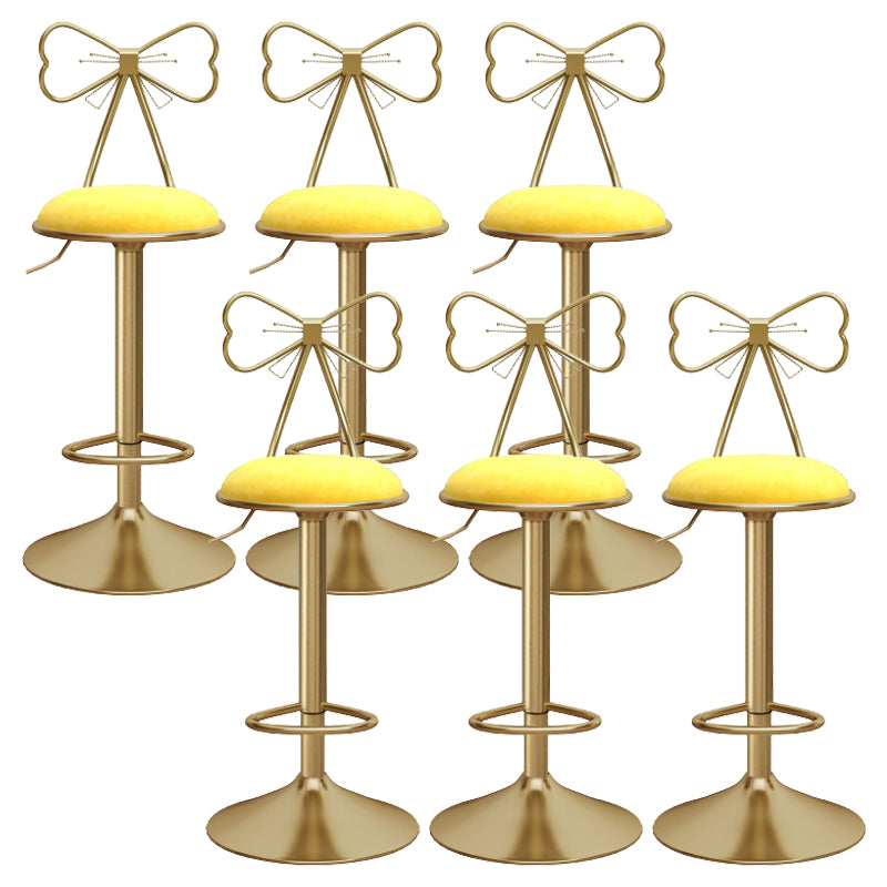 Upholstered Bar Stools Adjustable Height Scandinavian Counter-height Stool