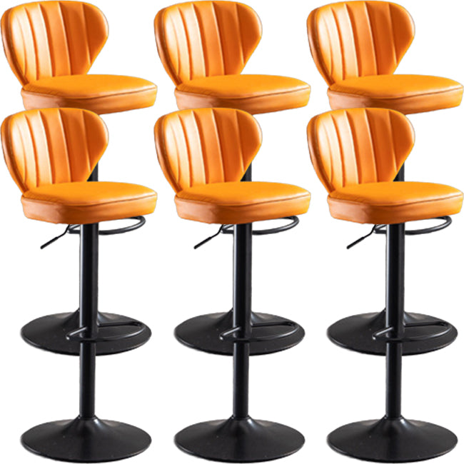 Modern Liftable Bar-stool Metal Counter Bar Stool with Metal Legs for Restaurant