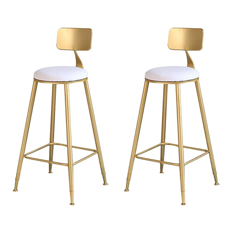 1/2/3 Piece Marble Bar Table Set Matte Finish Upholstered Bar Stool and Table Set