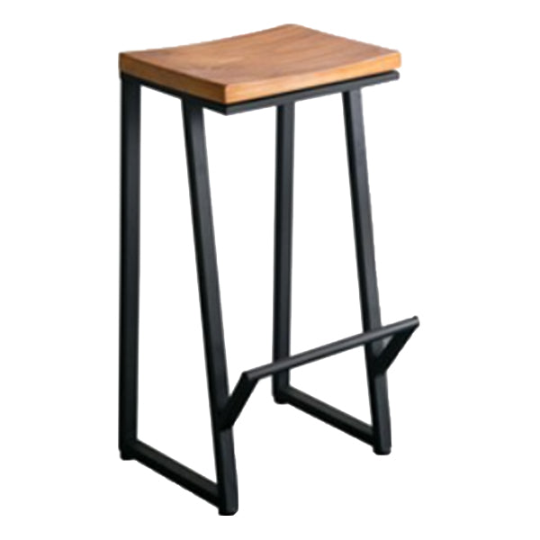 Modern 1/7 Pieces Bar Table Set Rectangle Pine Wood Counter Table with Backless Stools