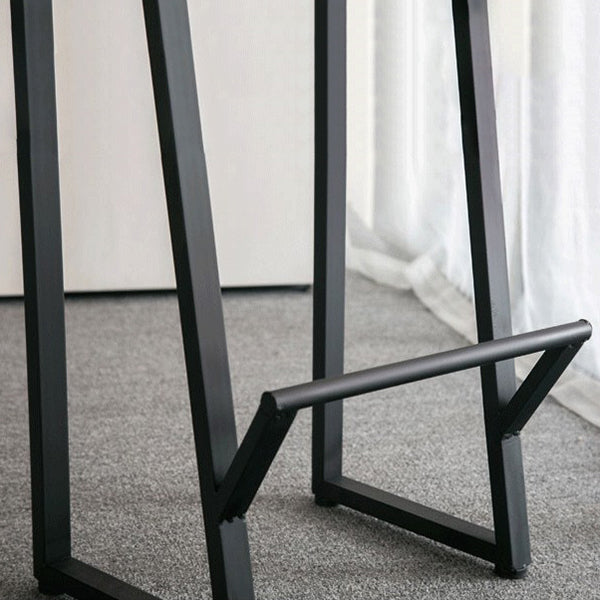 Modern 1/7 Pieces Bar Table Set Rectangle Pine Wood Counter Table with Backless Stools