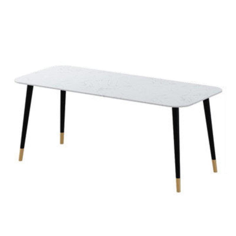 Contemporary Dining Table Set 1/2/7 Pieces Indoor Stone and Iron Dinette Set