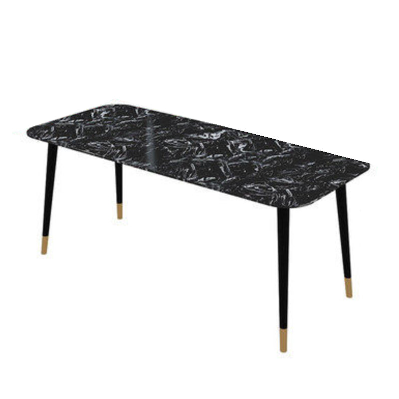 Contemporary Dining Table Set 1/2/7 Pieces Indoor Stone and Iron Dinette Set