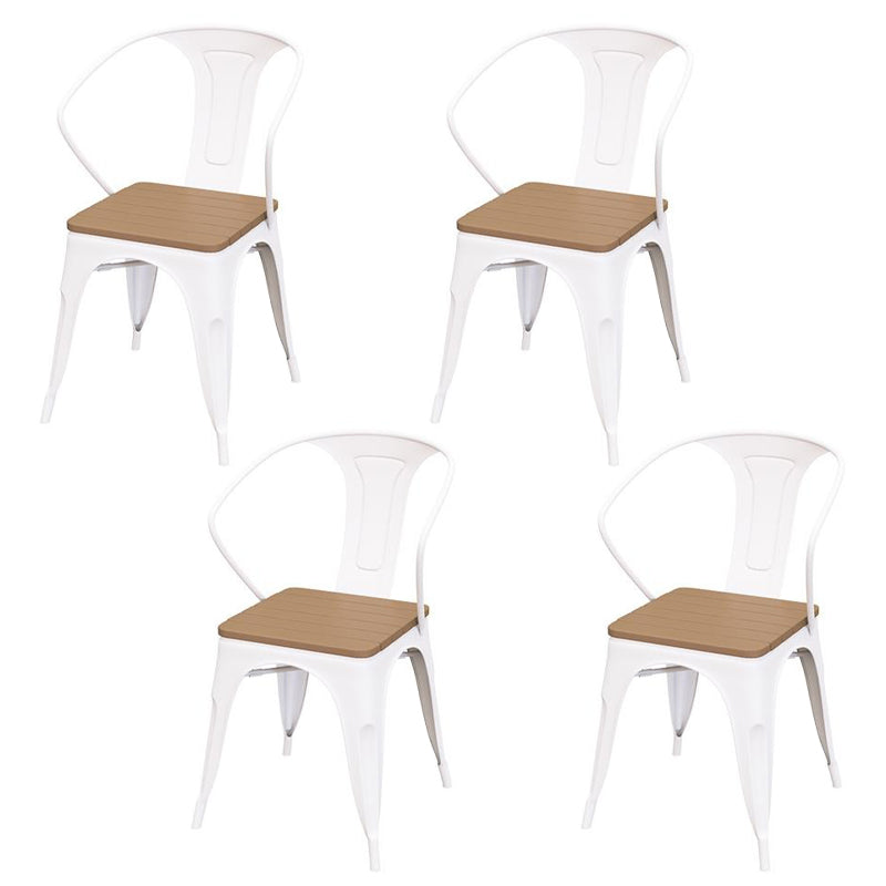 Modern Style Metal Dining Table Set 1/2/3/5/7 Pieces Outdoor Dinette Set