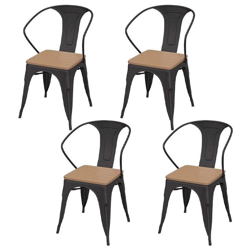 Modern Style Metal Dining Table Set 1/2/3/5/7 Pieces Outdoor Dinette Set