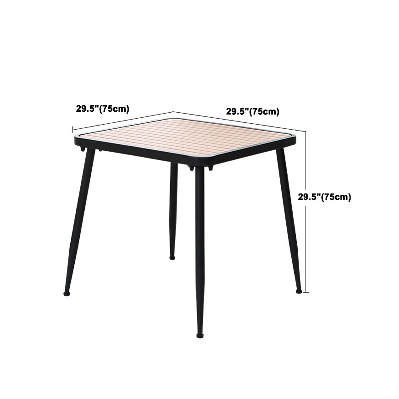 Modern Style Metal Dining Table Set 1/2/3/5/7 Pieces Outdoor Dinette Set
