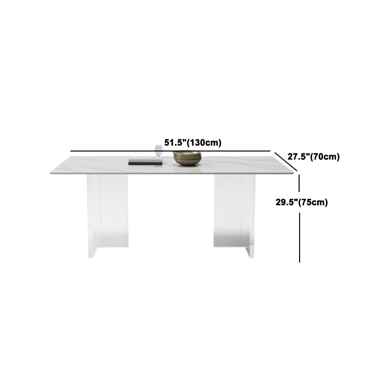 Minimalist Acrylic Dining Table Sets 1/4/5 Pieces Home Table and Chairs