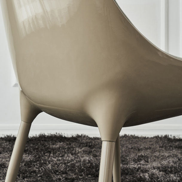 Faux Leather Dining Chair Parsons Chair in Matte Finish for Home