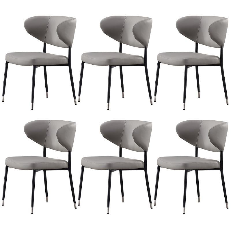 Modern PU Leather Dining Chair Upholstered Arm Chair for Kitchen