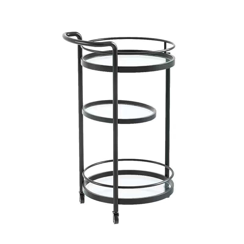 Modern Metal Rolling Prep Table Rectangular Prep Table for Home Use