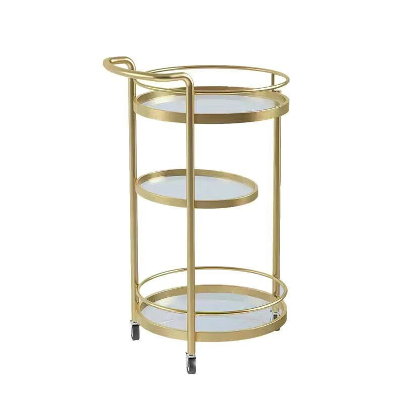 Modern Metal Rolling Prep Table Rectangular Prep Table for Home Use