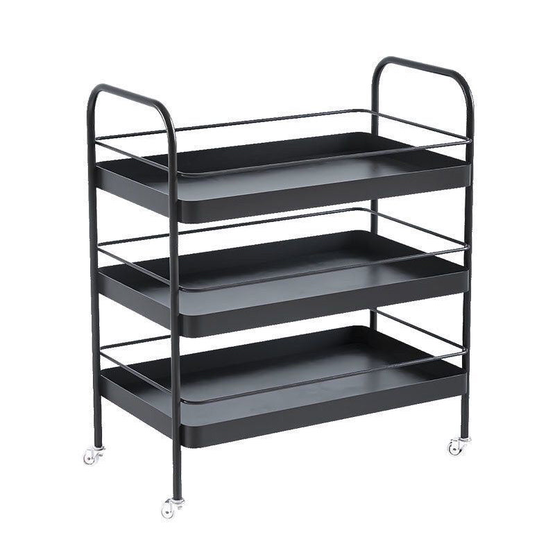 Modern Metal Rolling Prep Table Rectangular Prep Table for Home Use