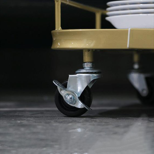 Contemporary Style Rolling Prep Table Stone Prep Table for Restaurant