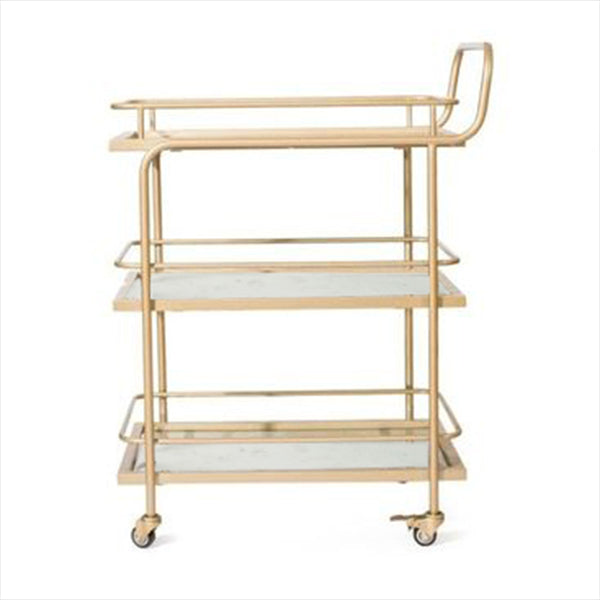 29.92"H Rolling Modern Prep Table Marble Rectangular Prep Table for Home Use