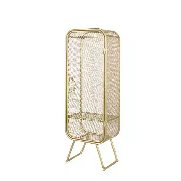 Metal Wardrobe Cabinet Contemporary Hinged Wardrobe Armoire for Home